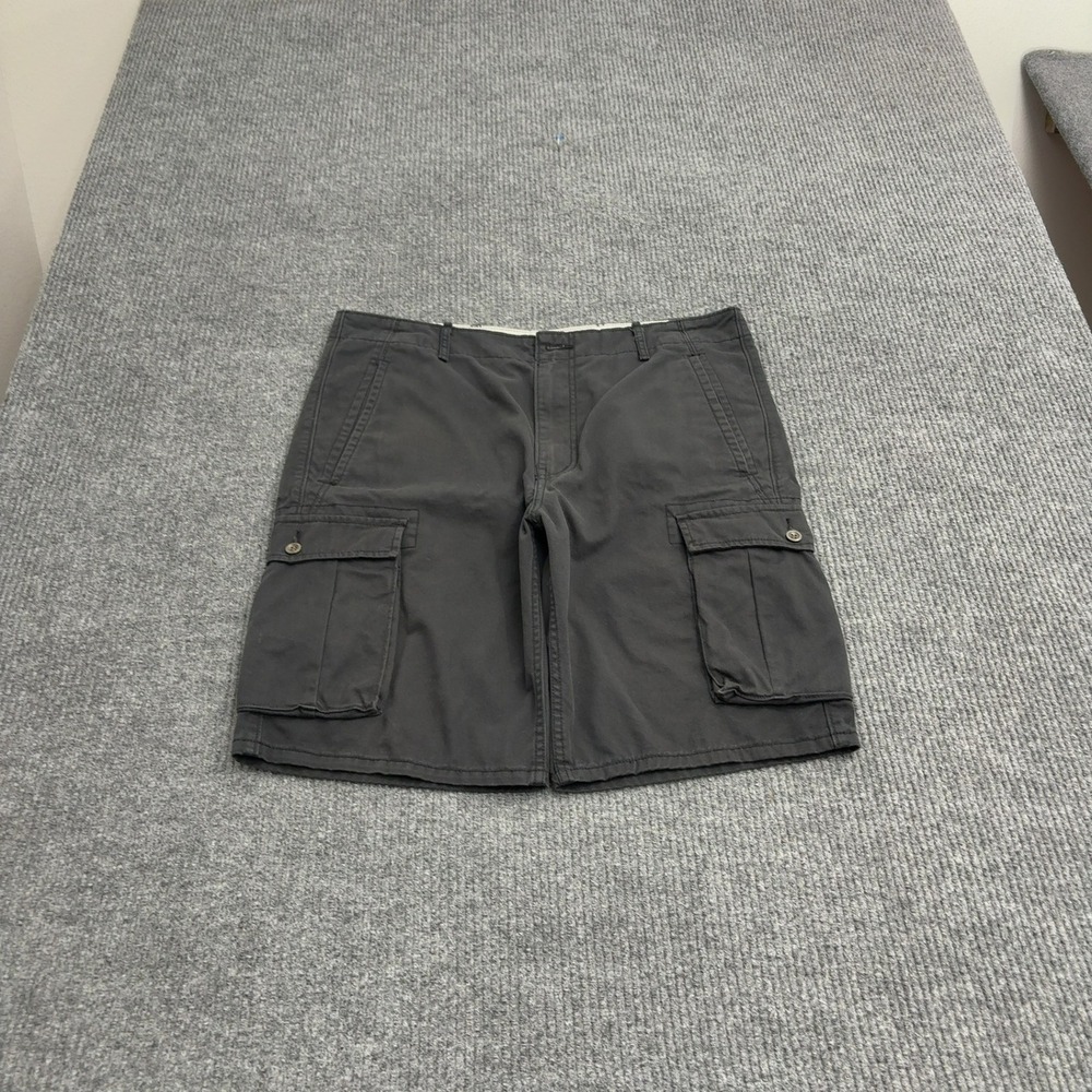 Levis Cargo Shorts Mens 37 Grey Cotton Multi Pocket Casual Gorpcore